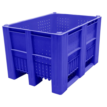 Контейнер на 3 полозьях перфорированный, п/э 740х1200х800, арт. C-Box 1208 P (740)