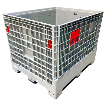 Контейнер на 3 полозьях разборный, сплошной 975х1200х1000, арт. DPF-Box 1210S-S(3)